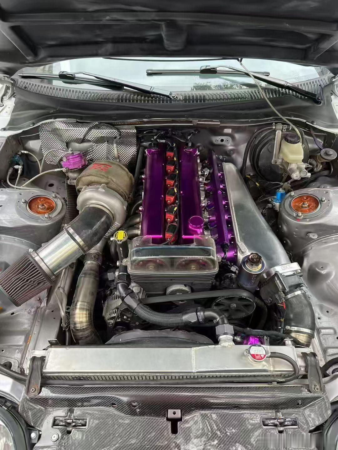 丰田牛魔王A80-Supra，94年手波2JZ3.0T大波箱。带改件！全部正