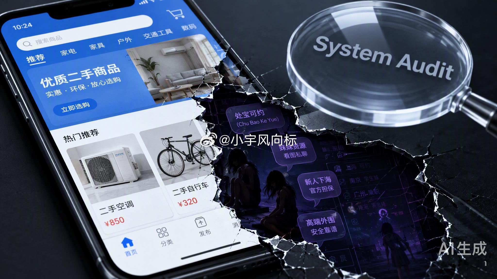 闲鱼这波涉黄暗语真是让人头皮发麻。“处宝可约”“二手空调”“捷安特”，这些看似正常的二手交易词，背后