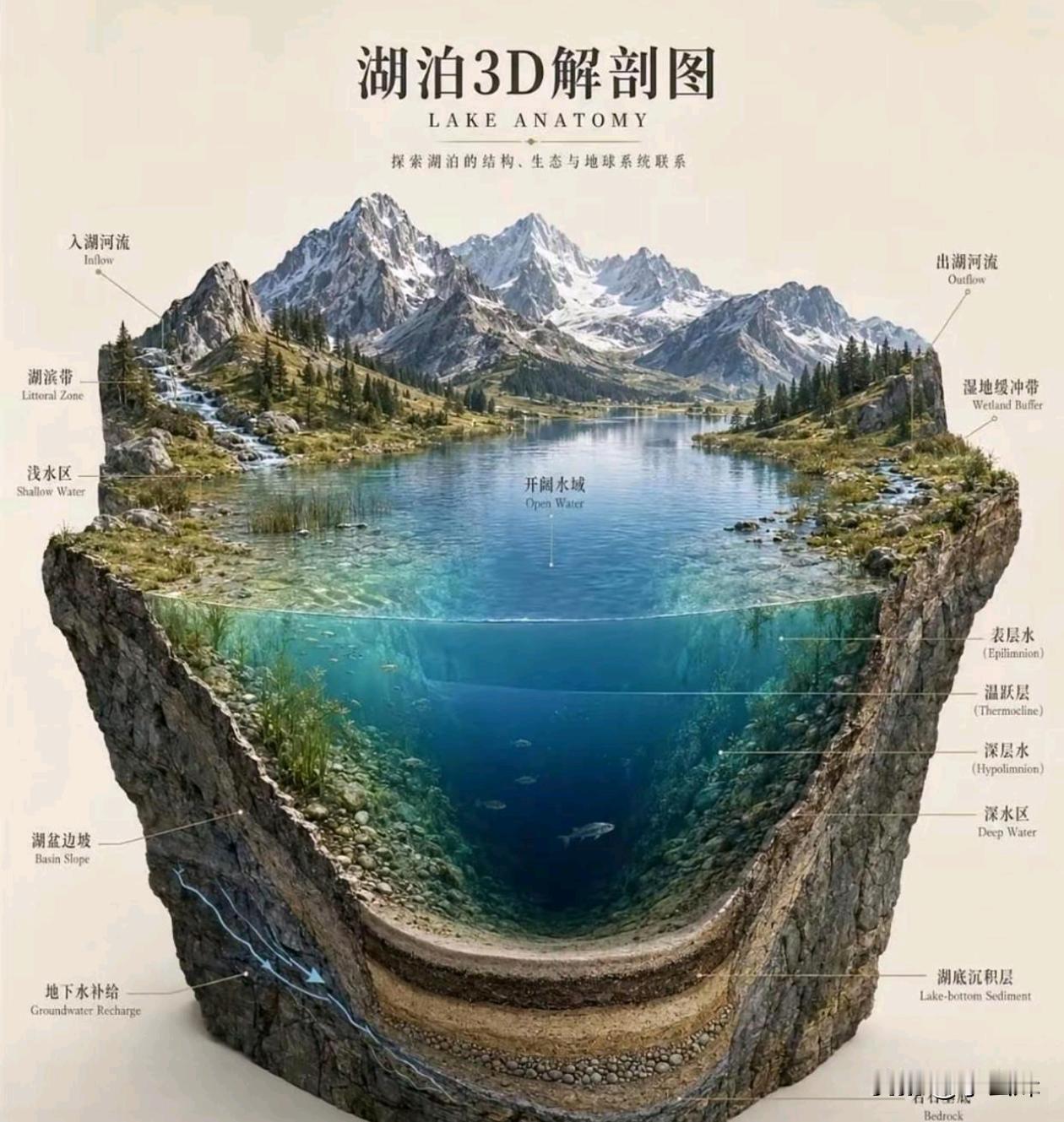 看了这张图，终于懂了湖泊的结构了