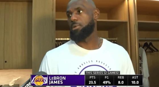 詹姆斯发话了！ 北京时间4月22日，NBA季后赛首轮G2，湖人主场101-9