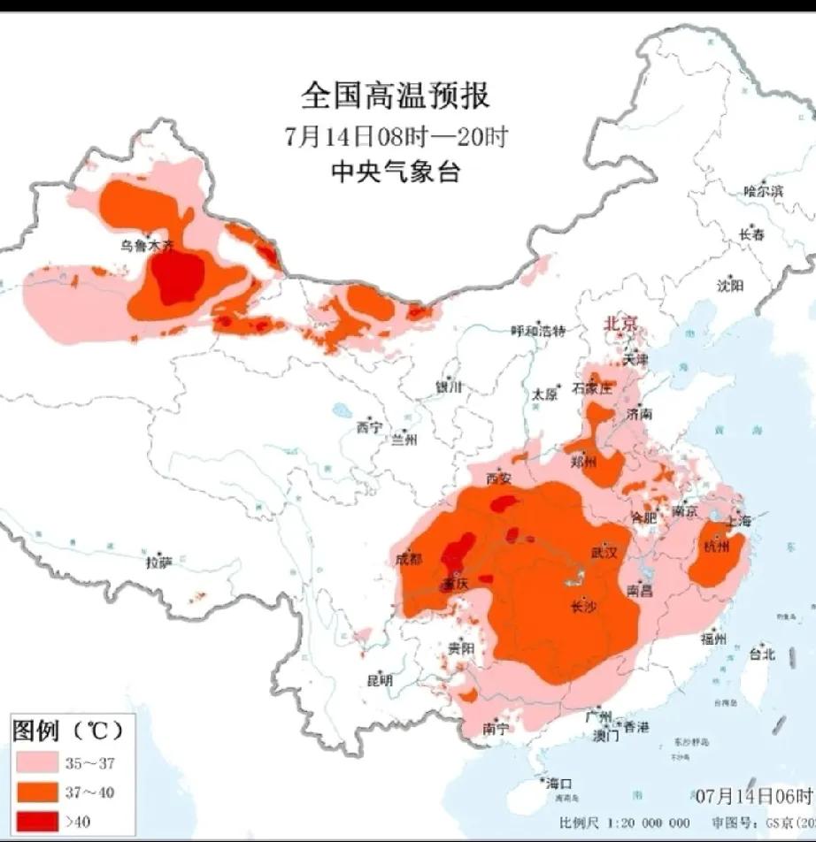 大陆高压和副高合体了，川渝热爆！哦嚯，大陆高压和副高合体了川渝开启蒸笼模式，