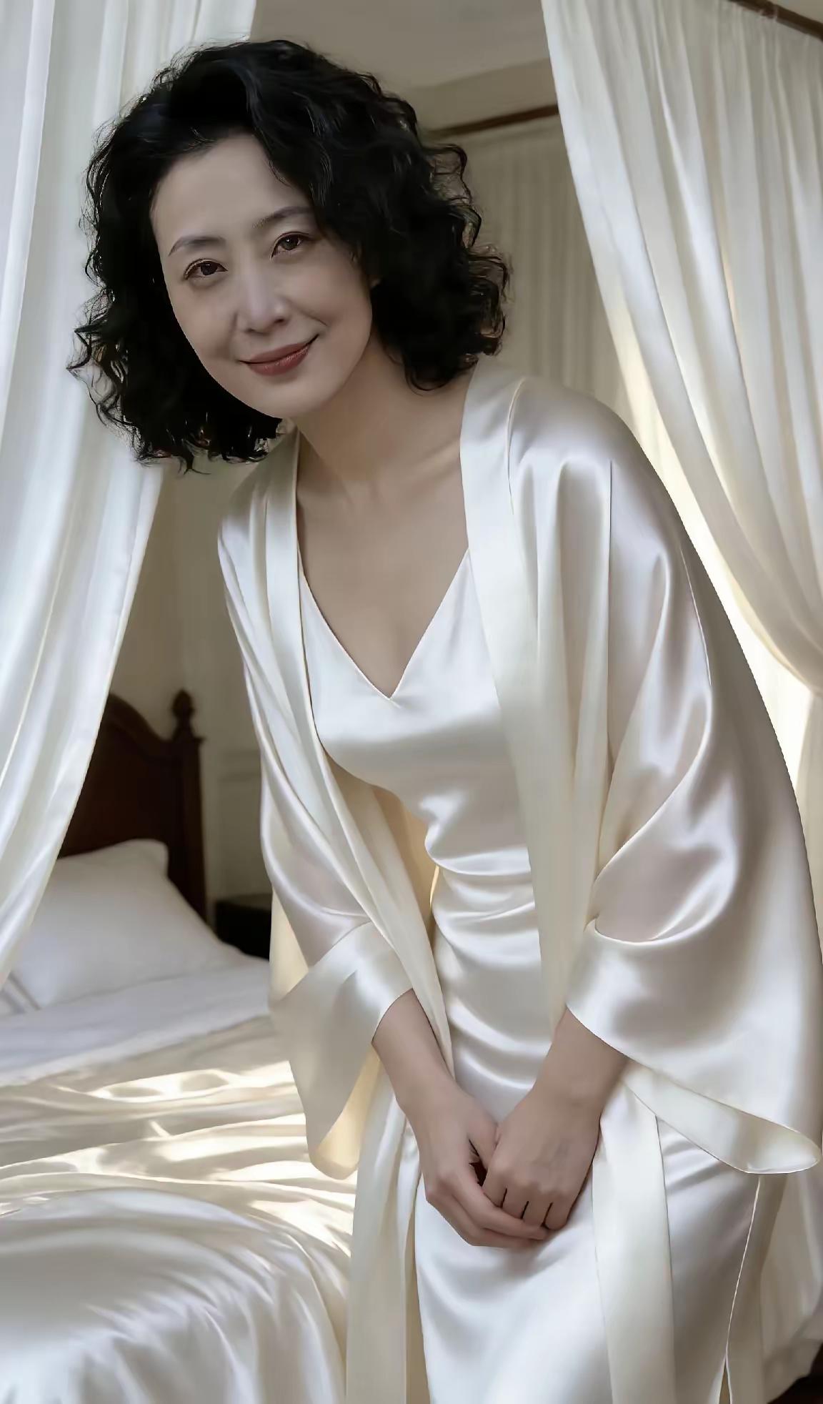 清江引·素帐佳人素帐流霜晨色朗，冰绡轻裳漾。鬓云衬玉颜，丝缕萦柔掌。笑