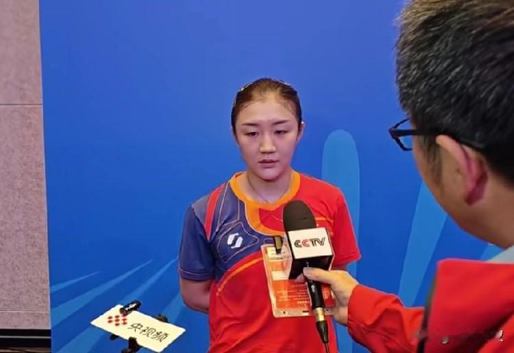 陈梦半决赛再次遇到王曼昱，看她采访怎么说？李武军记者采访大梦的时候，大迪和