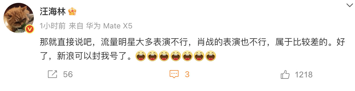 吼吼，汪海林说的是谁这个问题，人汪海林已经回答的很直接了。这下估计要把马蜂窝捅