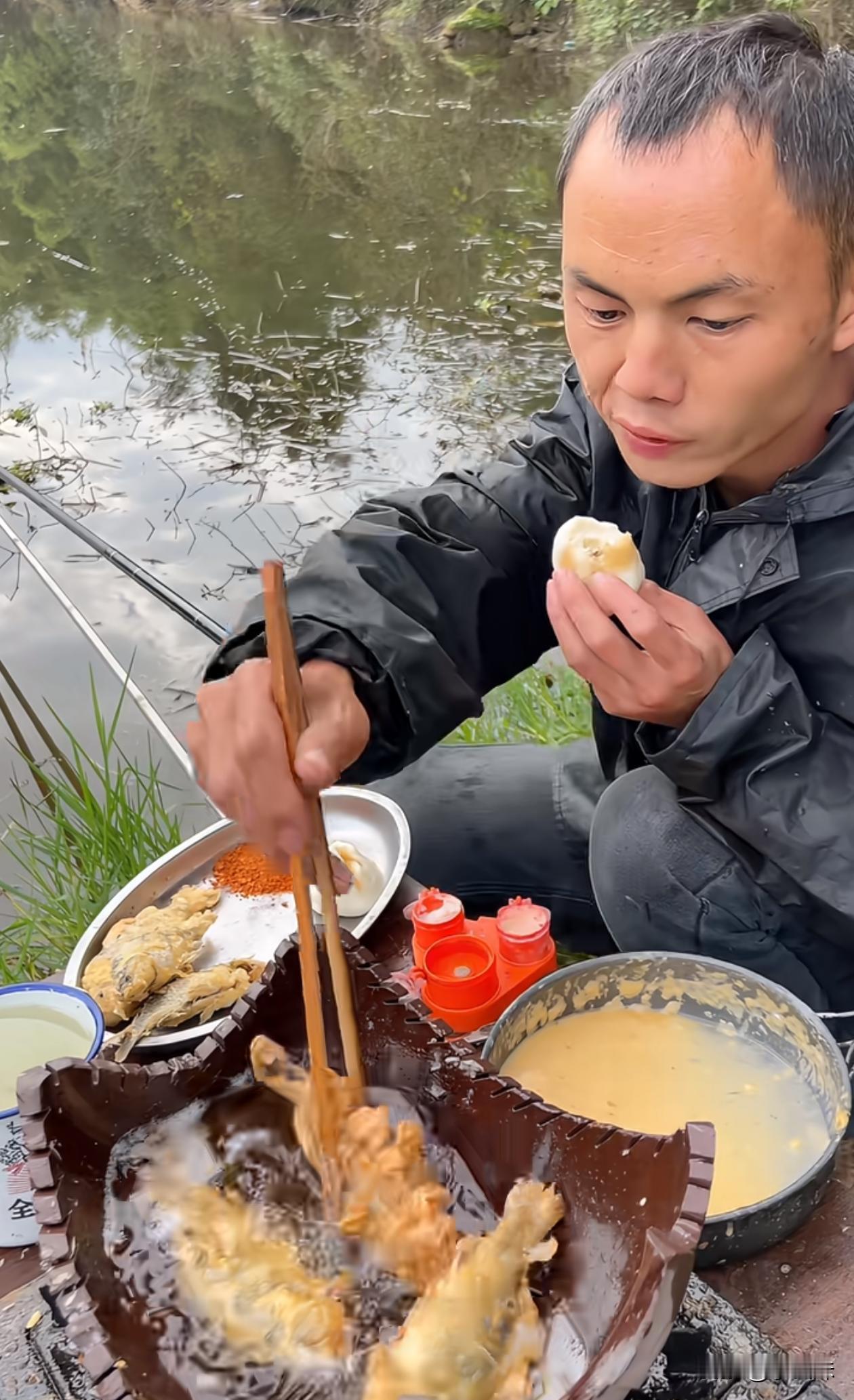 这才是钓鱼的，最高境界