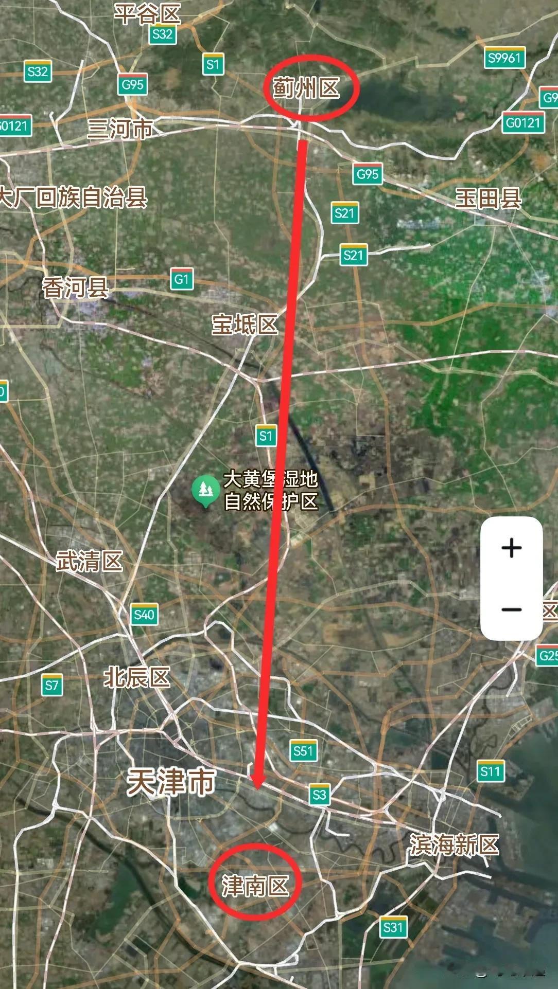 天津，从蓟州区2到津南区1是提拔重用吗？蓟州区，在天津最北侧，总面积1590平