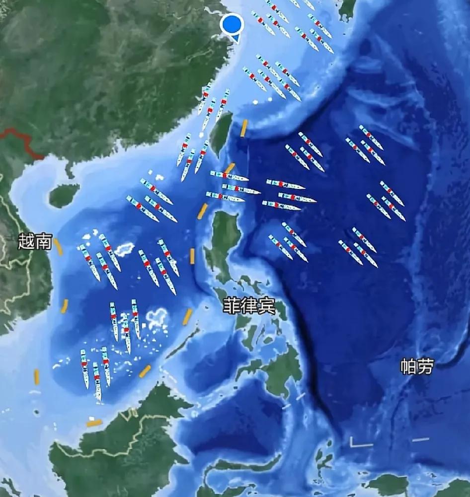 我军7支舰艇编队同时出海意味着，清单已昭告全世界，就等着“恶汉”们来点餐了，保准
