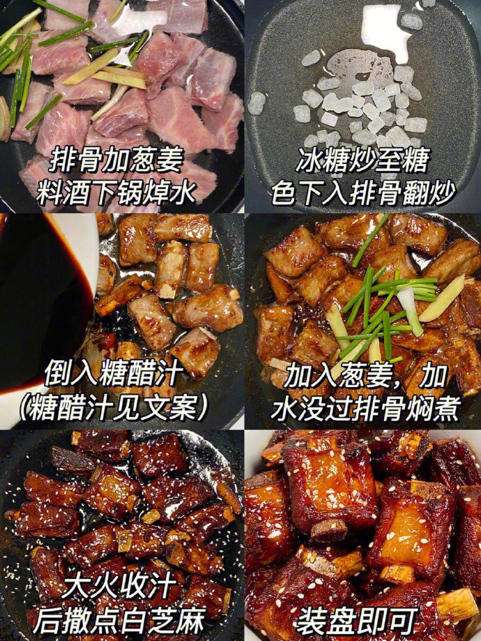 在亲戚家吃过一回，吃不够学回来再做一遍！糖醋汁：一勺料酒两勺生抽一勺老抽两勺白糖