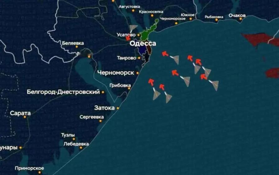 乌克兰一些公共团体今天发布消息称：“（当地时间）上午10点40分，成群的无人机已