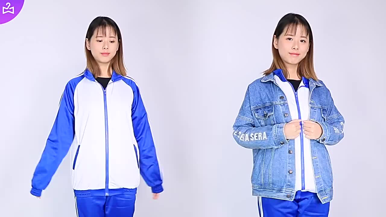 校服太丑了不买东西怎么穿搭_校服女生