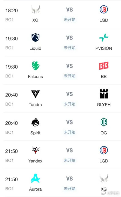 BLast今日赛程，18点20XG对阵LGD！大戏！大家记得收看dota2dot