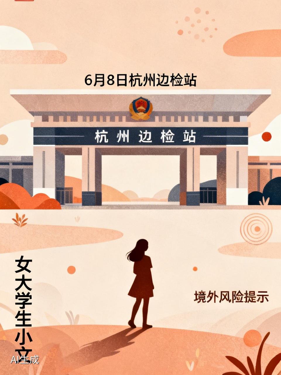 6月8日，杭州边检站拦下一位要去柬埔寨见男友的女大学生小文。她大学没毕业，和男友