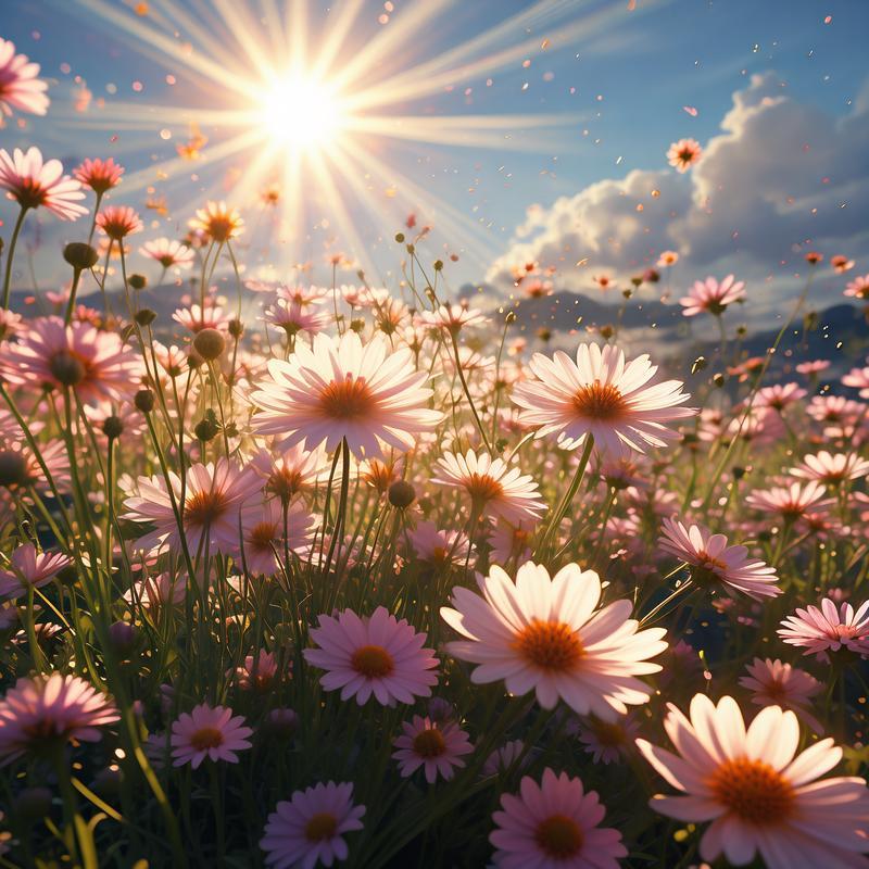 想在这么美丽的花丛里浪漫