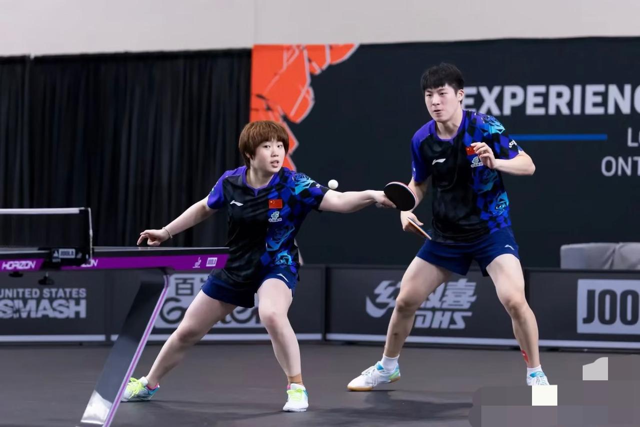 太遗憾😞蒯曼/温瑞博1:3林钟勋/申裕斌，无缘混双决赛！7月3日WTT美国大