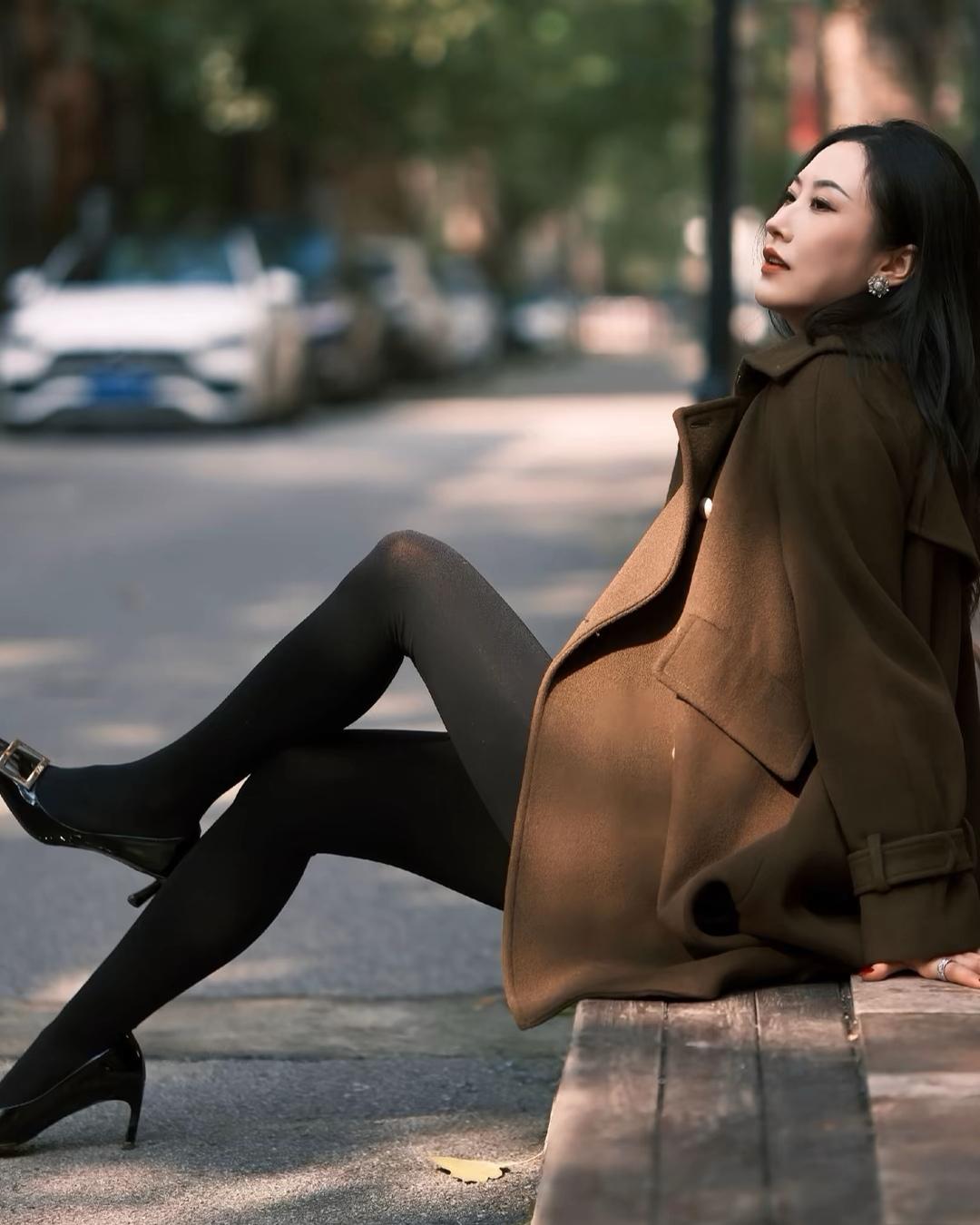 秋日街拍，时尚穿搭，优雅气质，街拍女王