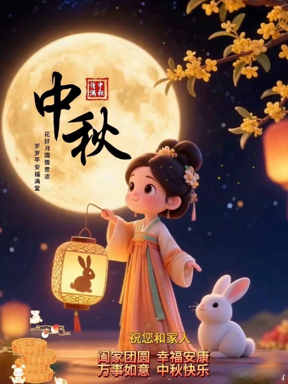 句句不提中秋，句句都是中秋1.山河远阔，烟火人间，又一年，千里共婵娟。2.年