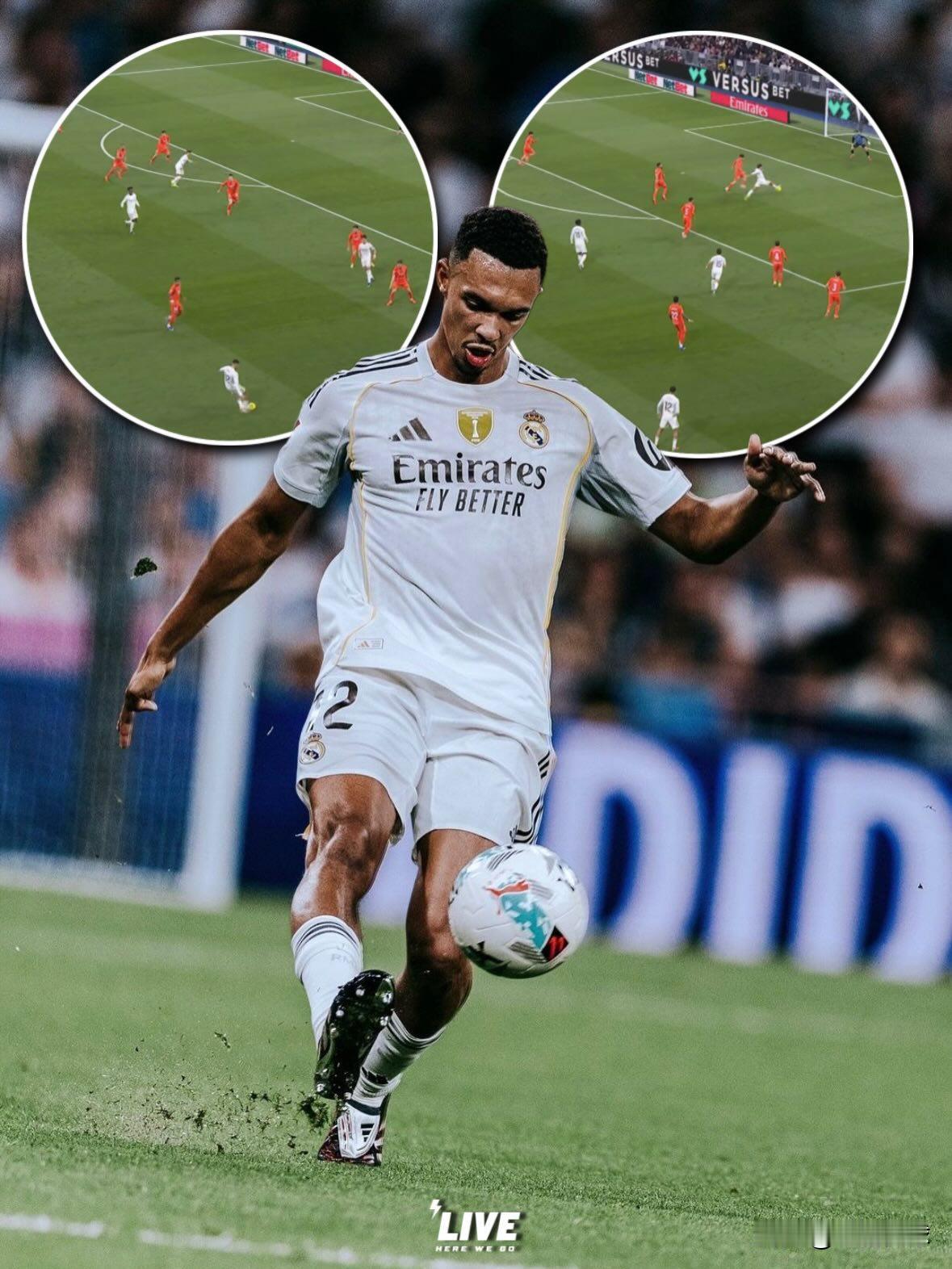 皇马赚麻了！阿诺德半场就炸翻伯纳乌，阿韦洛亚盛赞：我们早知道他很强！炸了！情人