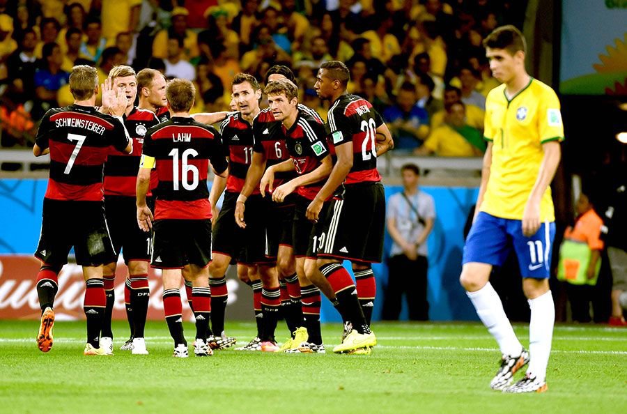 德国2014年世界杯7-1横扫东道巴西