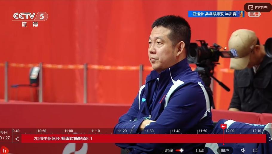 发现了吗？温瑞博/向鹏对战张本智和/筱塚大登的比赛，场外指导竟然是王建军，