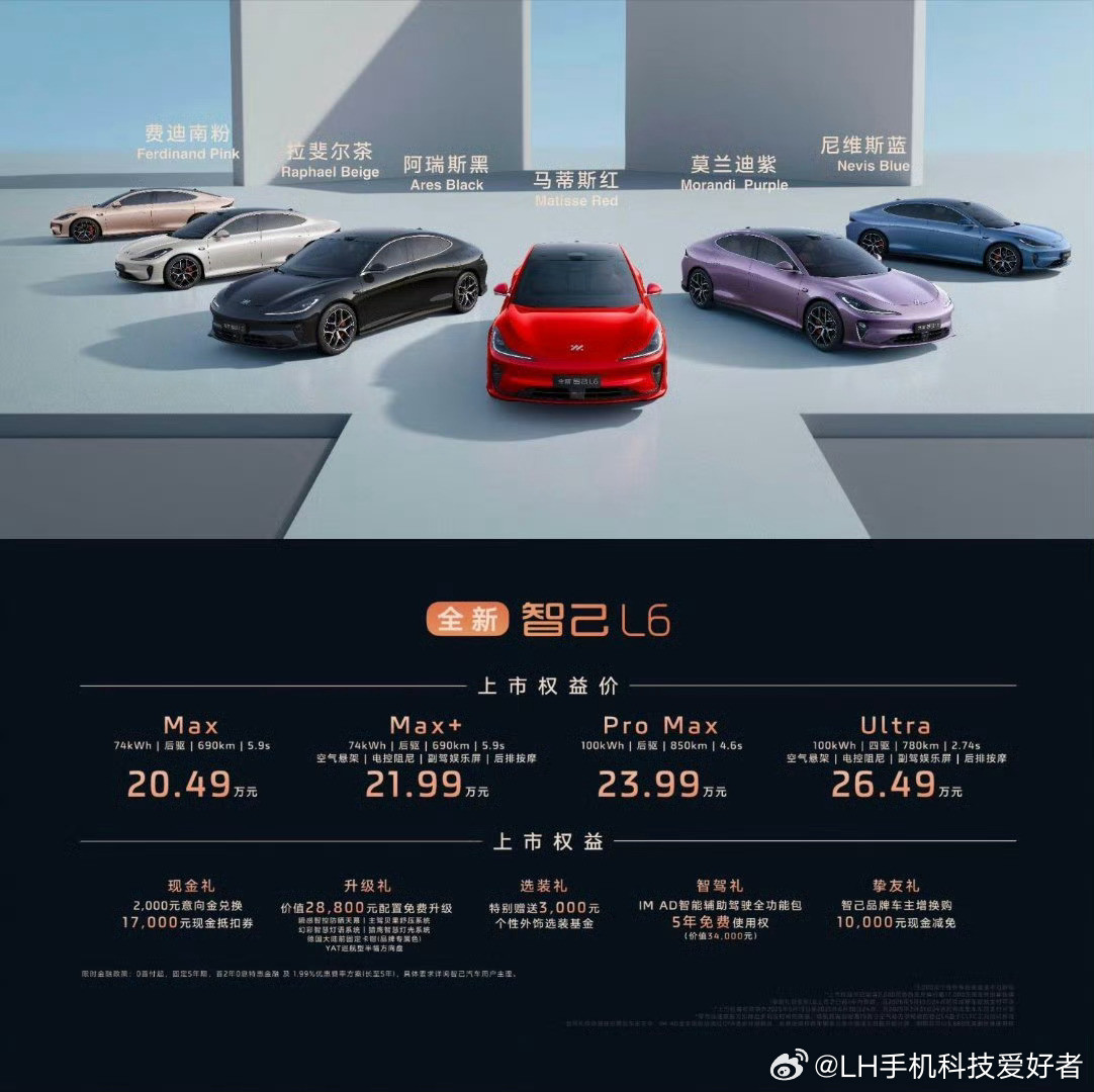 全新智己L6售价20.49万至26.49万，我怎么感觉顶配性价比是最高的呢？性能