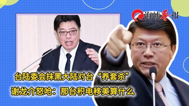 国民党“立委”谢龙介6月18日怒呛邱垂正：“你们总说大陆‘养套杀’，美国对台积电