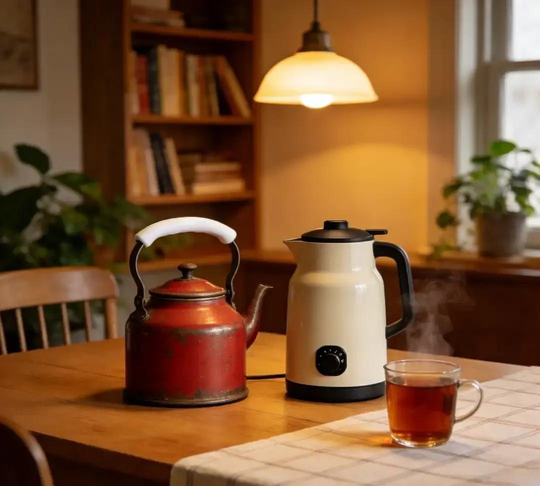 一网友把俩热水壶先后用罢工，懒得下楼买新货，直接搬出吃灰三年的电饭锅，摁煮饭键烧