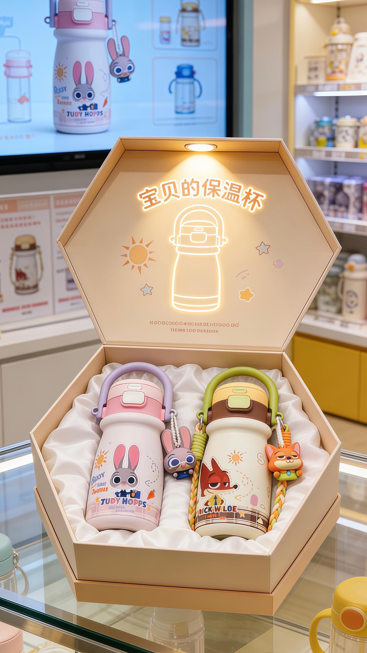 卡通风儿童保温杯