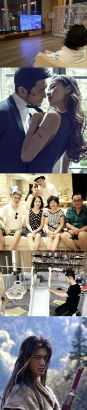 主持人问黄晓明：“听说你在上海的房子价值1.1亿，就在东方明珠旁边？”黄晓明