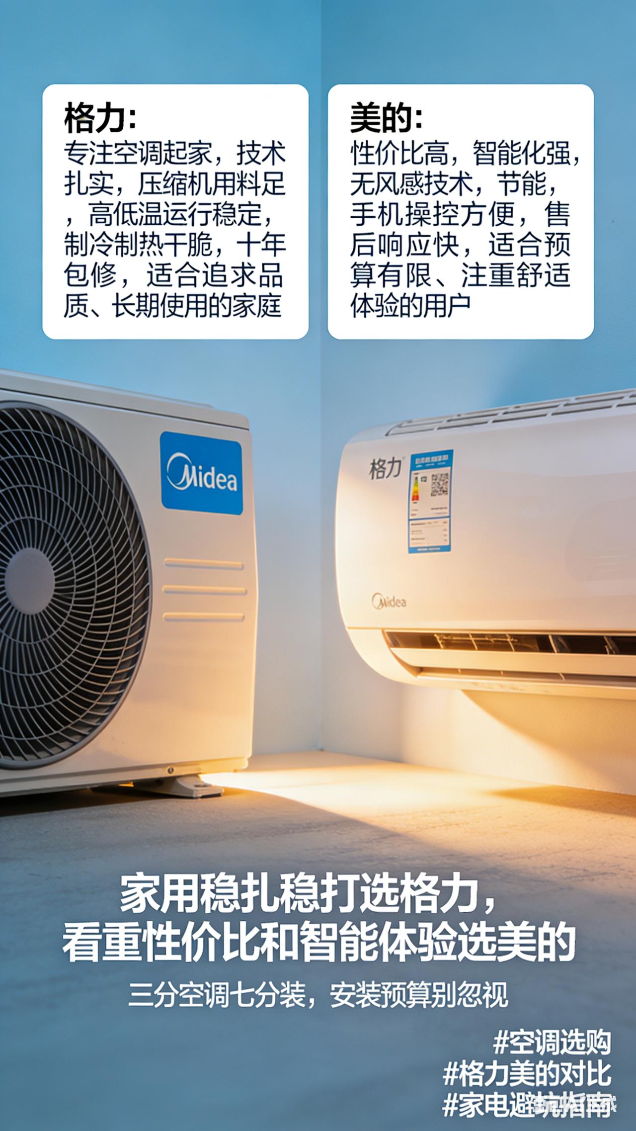 买空调到底选格力还是美的?纠结这俩，说明你是认真做功课的人。其实很简单——