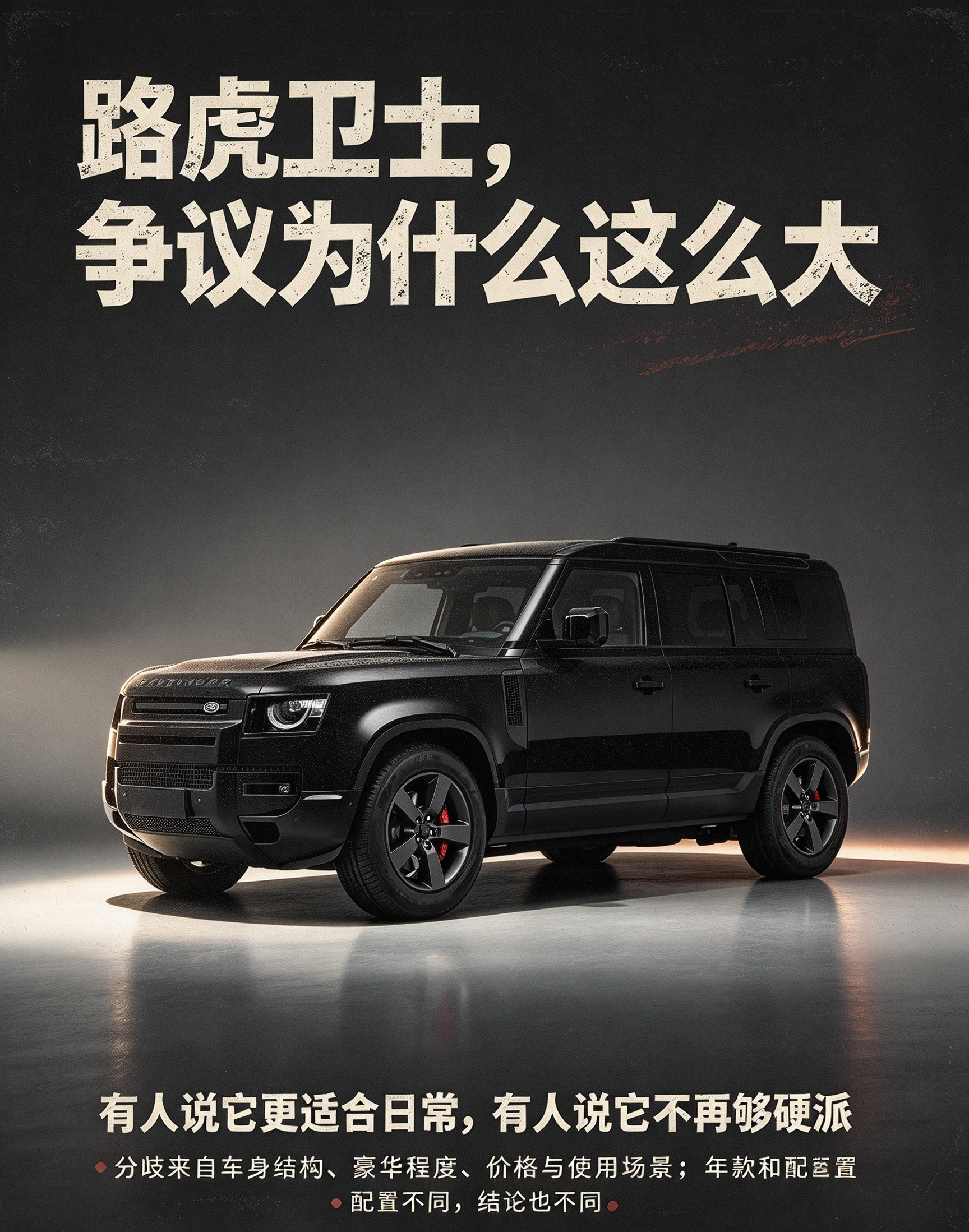 路虎卫士这台车，从换代开始就没缺少过争议。有人觉得它更适合日常、更舒服，也有人觉得它丢掉了传统硬派卫