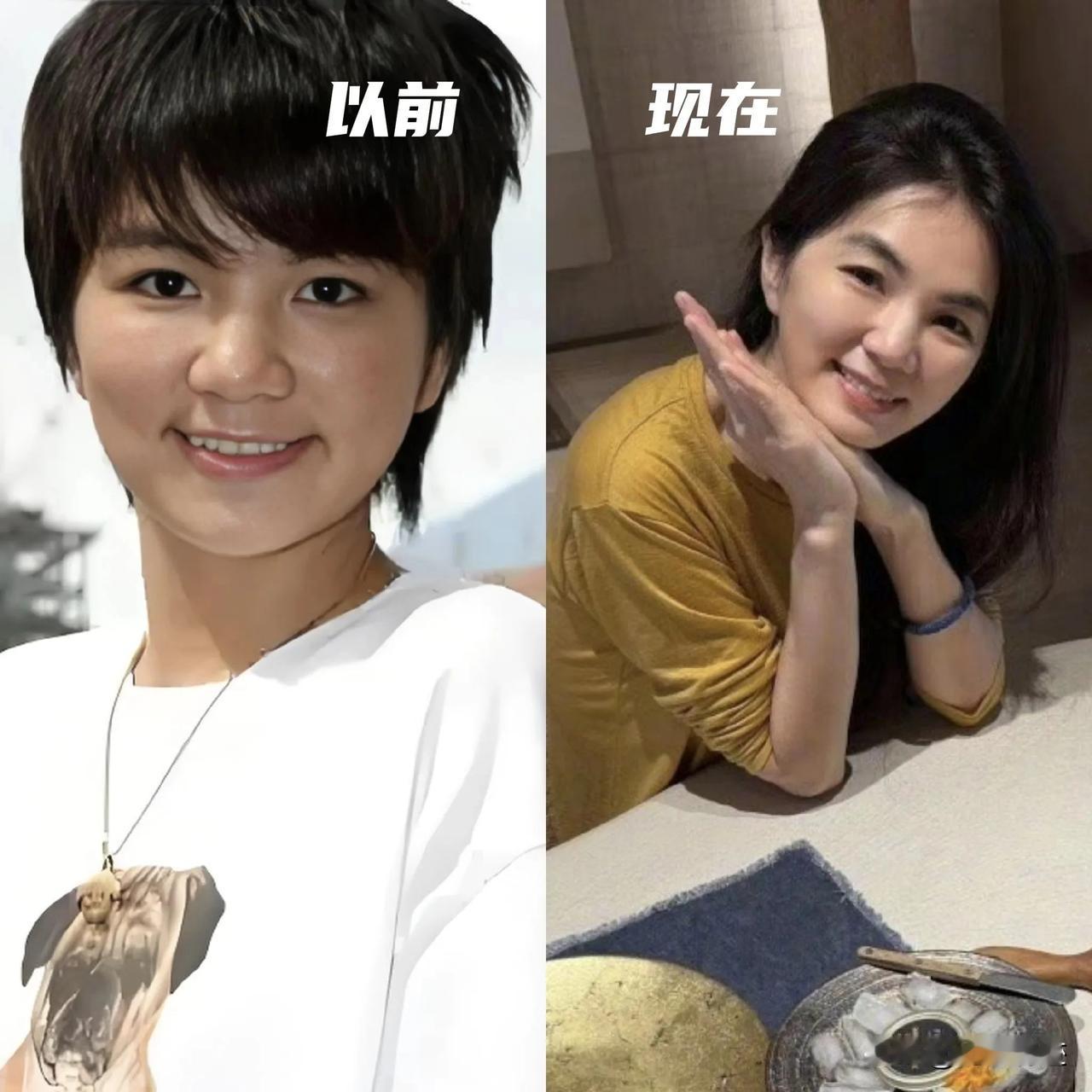 当年的假小子自从结婚有了孩子以后越变越女人了，有点不可置信！想当年一看见El