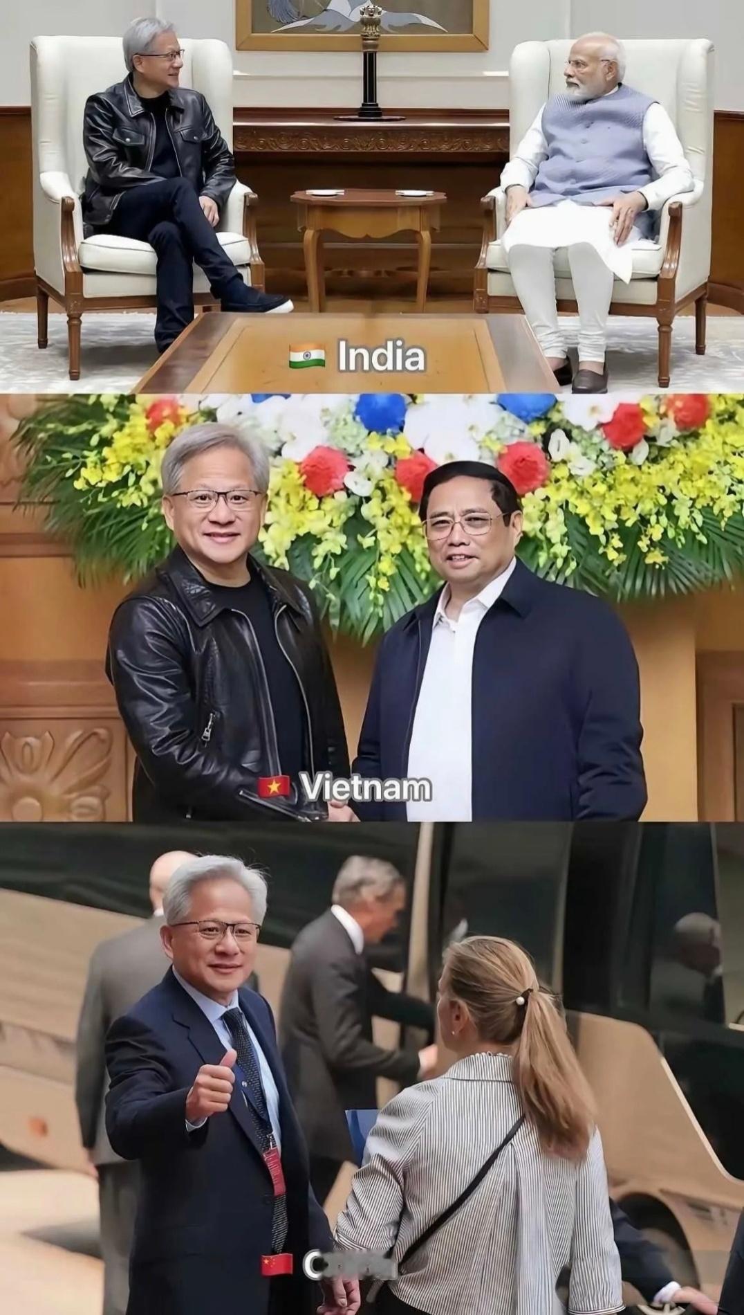 哦，场合足够重要，黄仁勋也是会穿西装