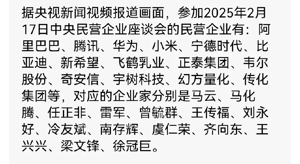 这些民营企业代表着中国的未来和方向。马云回归舞台具有风向标意义，毕竟有一个领军