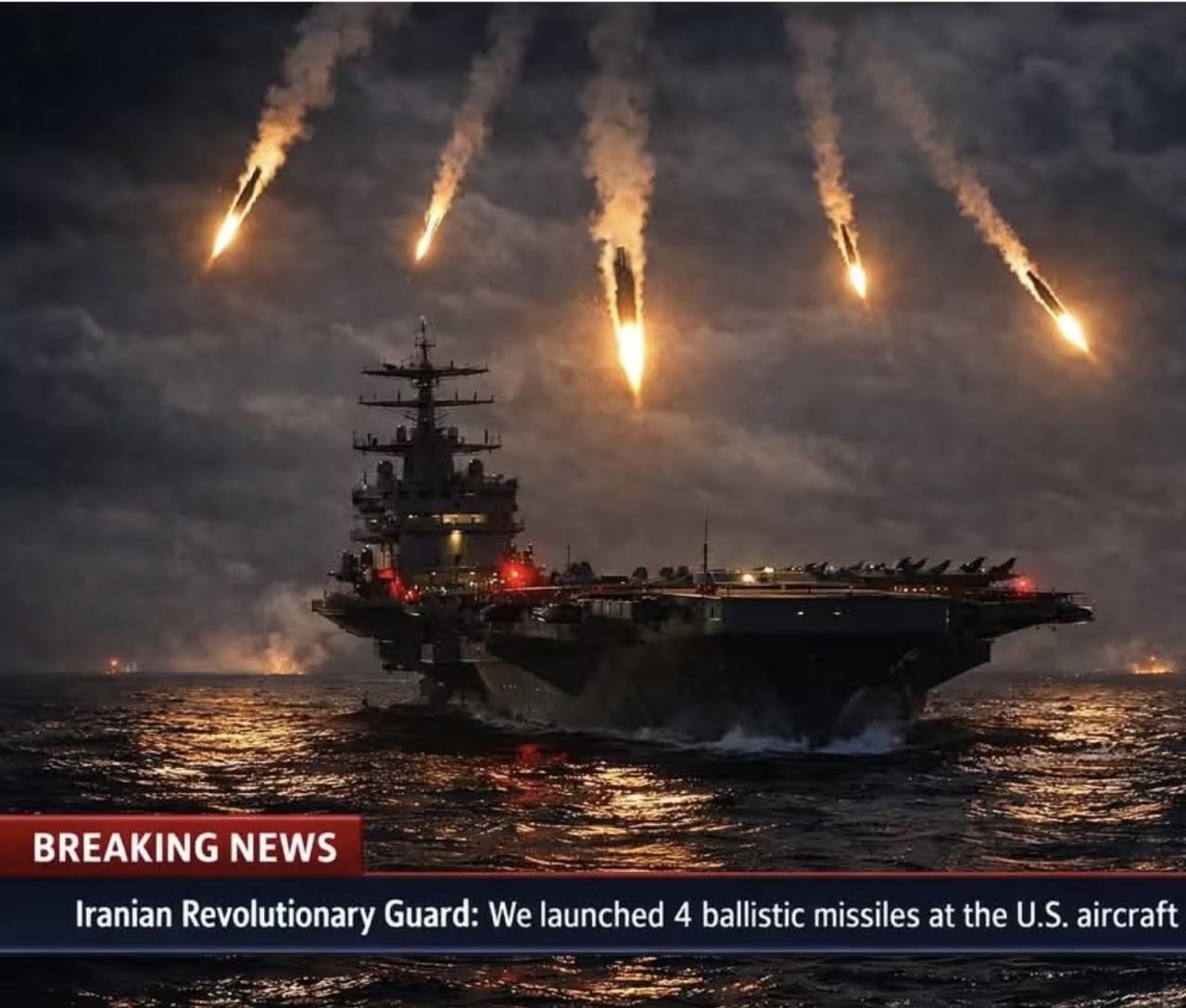 绝不是运气，伊朗向美军航母发射导弹！一旦发射的是高超音速导弹，末端变轨能力绝对