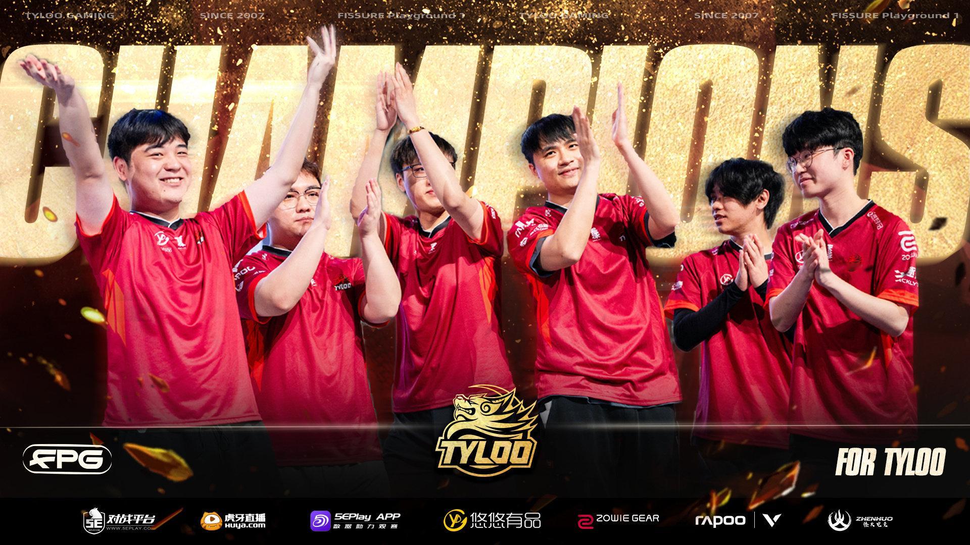 【天是天禄的天】中国战队TYLOO在今日凌晨结束的《反恐精英2》裂变天
