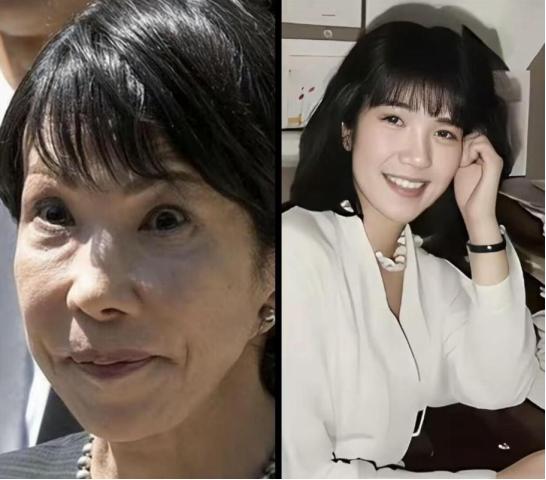 直到看到高市早苗年轻时与现在的样貌对比，才发现她如今的“野心”已写满在了脸上。