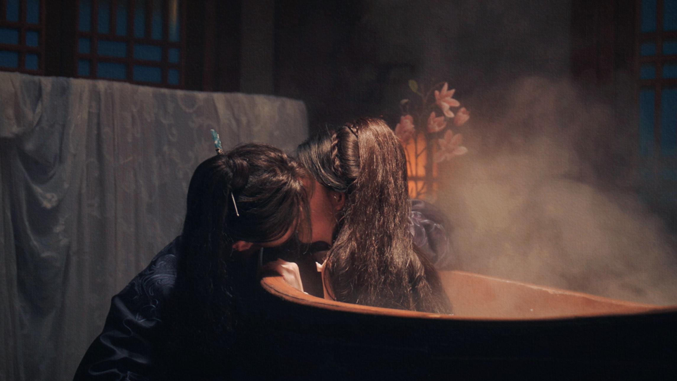 百花杀｜孟子义何与吻戏横屏壁纸🎐“浴桶kiss”修图·禁二改抹水印·抱图告知