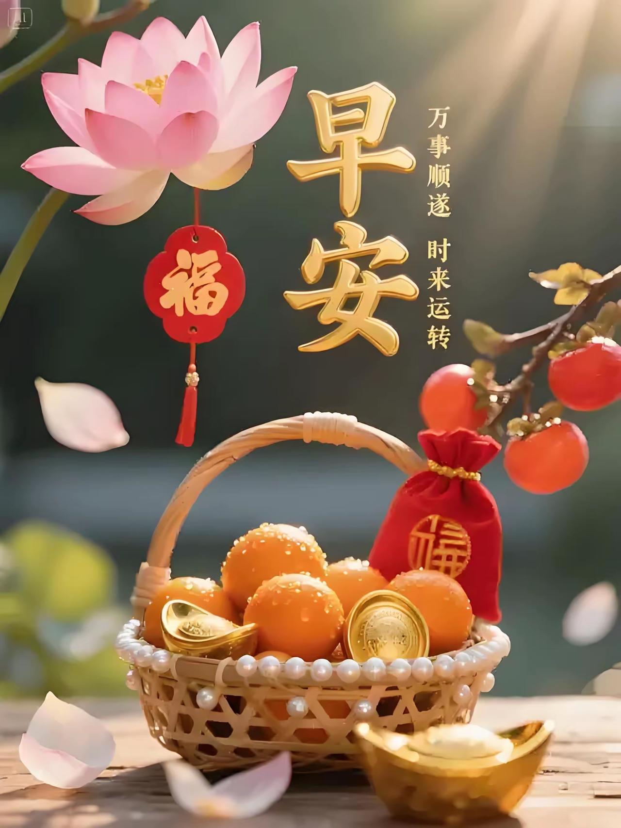 晨光漫过窗棂，微风裹着清甜。新的一天不必急于奔赴山海，先把眼前的烟火打理好，把当