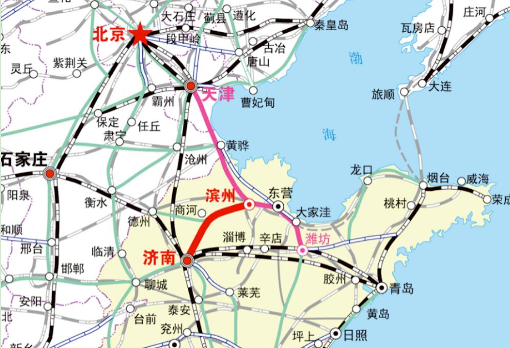 济滨高铁（济南至滨州高速铁路）冲刺2026年年底开通，最大利好城市是滨州。1
