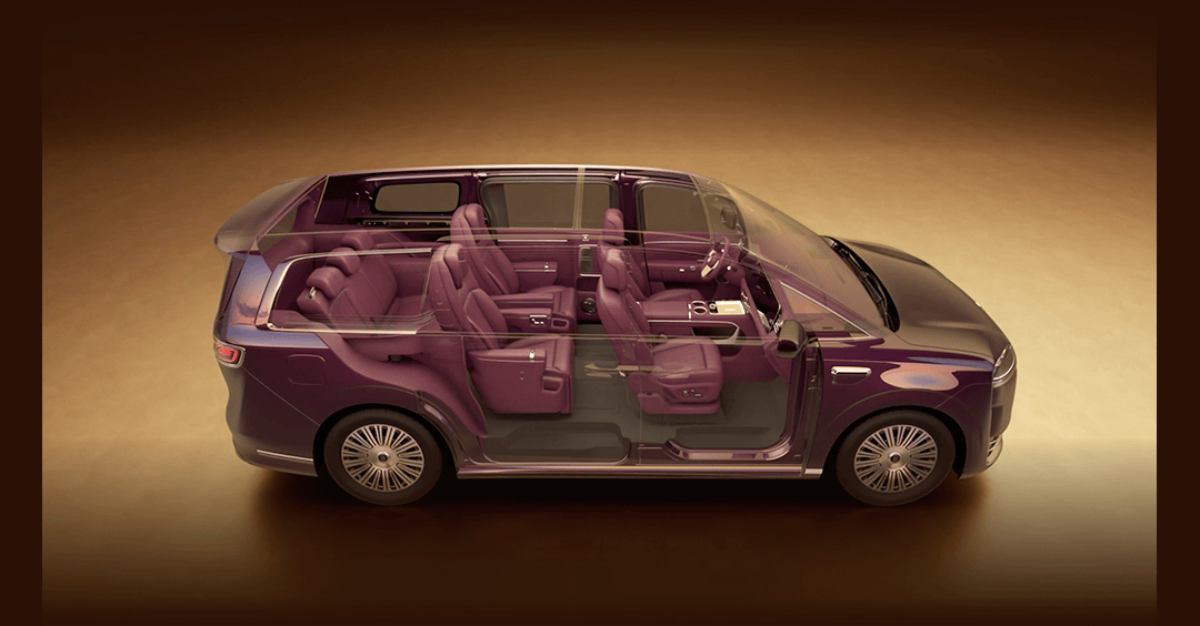 智界V9首发金钟罩铁布衫这安全配置直接封神了，首发U型全包裹气囊，从头护到臀，