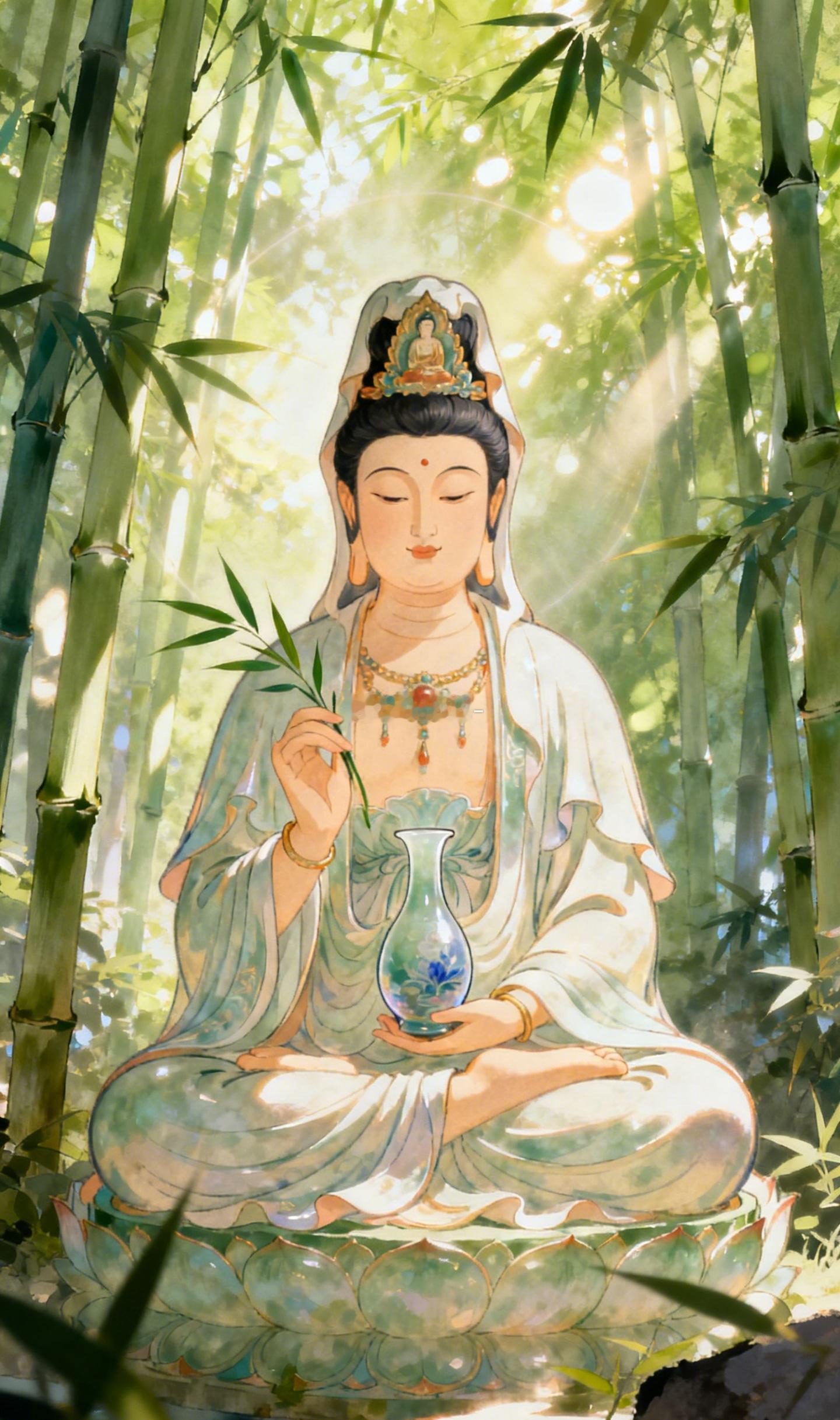 观世音菩萨大慈大悲，今日慈光所照之处，失业者得新机，候诊者得好消息，异乡打拼之人