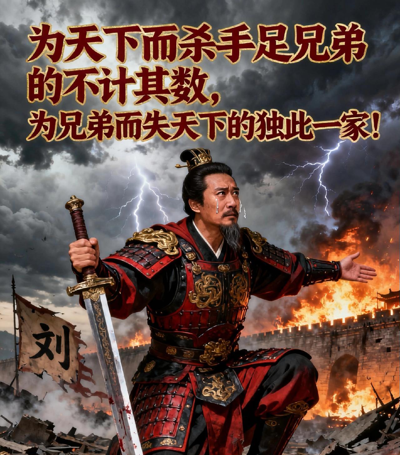 刘备！为天下而杀手足兄弟的不计其数，为兄弟而失天下的独此一家！白帝城永安宫，病
