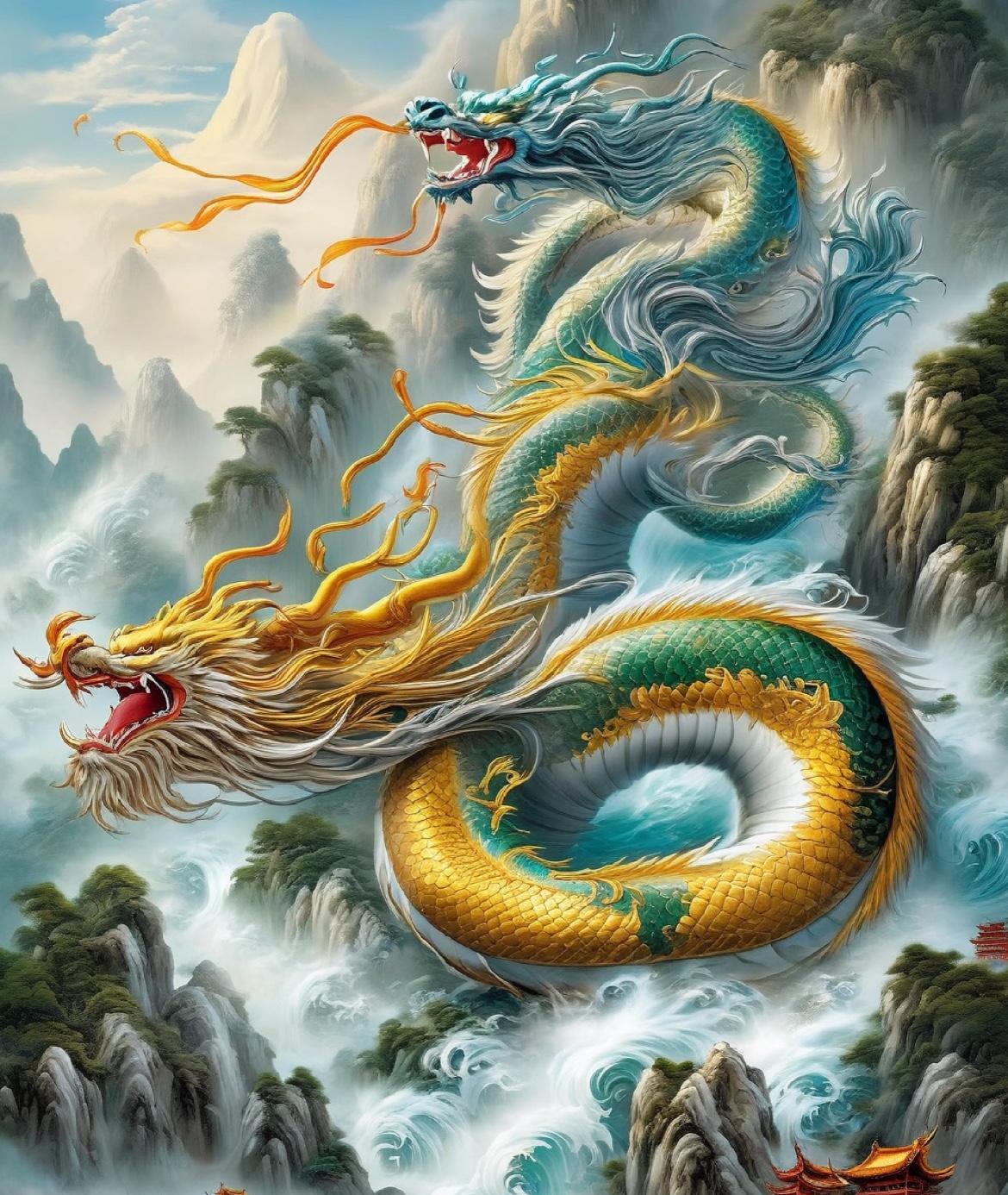 生肖龙龙：祥瑞骨龙：说的正是你龙：此刻天赐良机接福好运聚