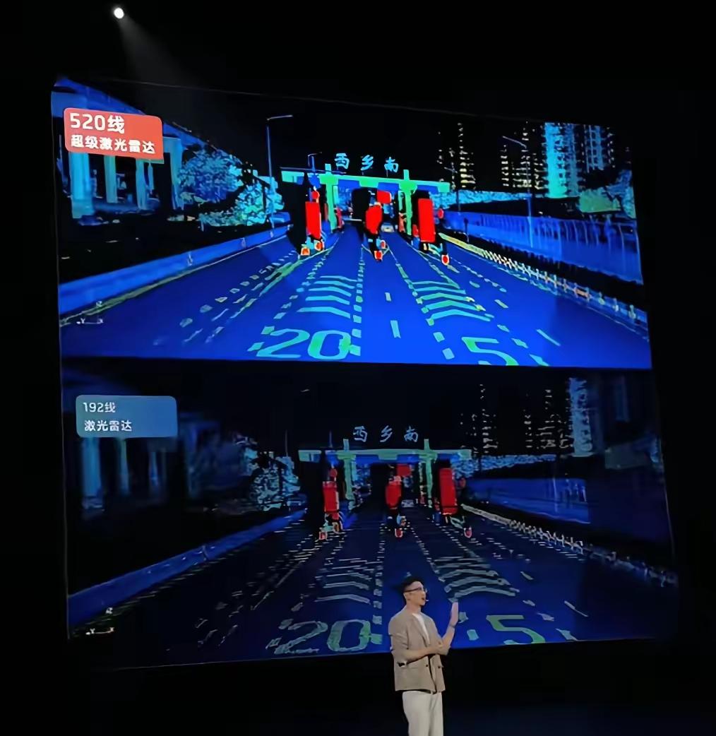 不懂，好奇，激光雷达是怎么看到地上标线的。