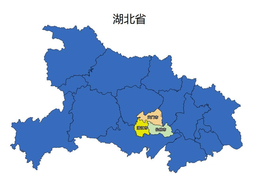 在湖北地图上找不到“汉江市”或者“江汉市”这个地级市，它只是一个规划过、但最终流