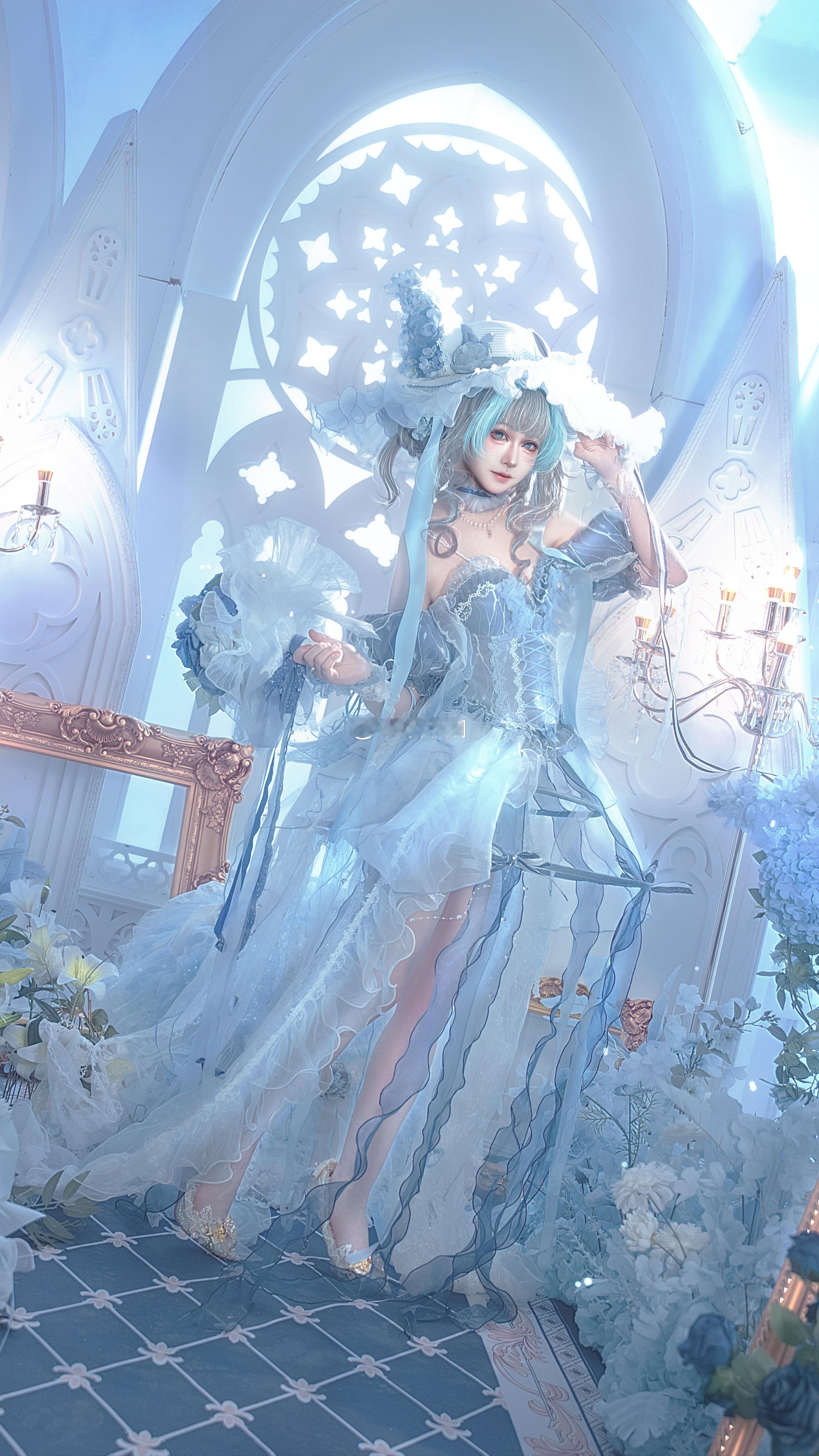 COS碧蓝航线柴郡冰雪礼服废稿cosplay正片预告❄️亲爱的～我来接你了～❄
