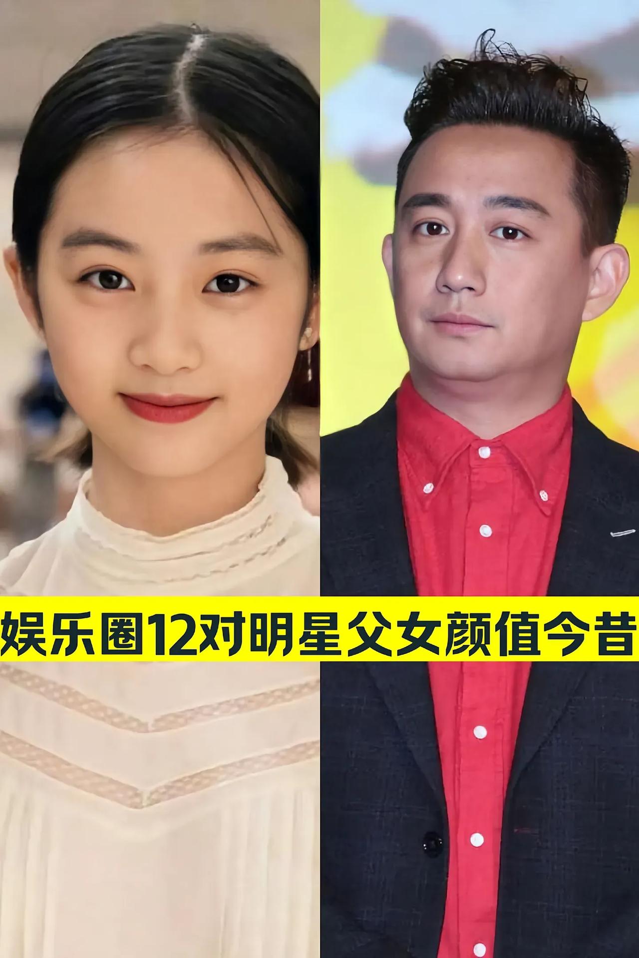 娱乐圈12对“明星父女“颜值今昔对比