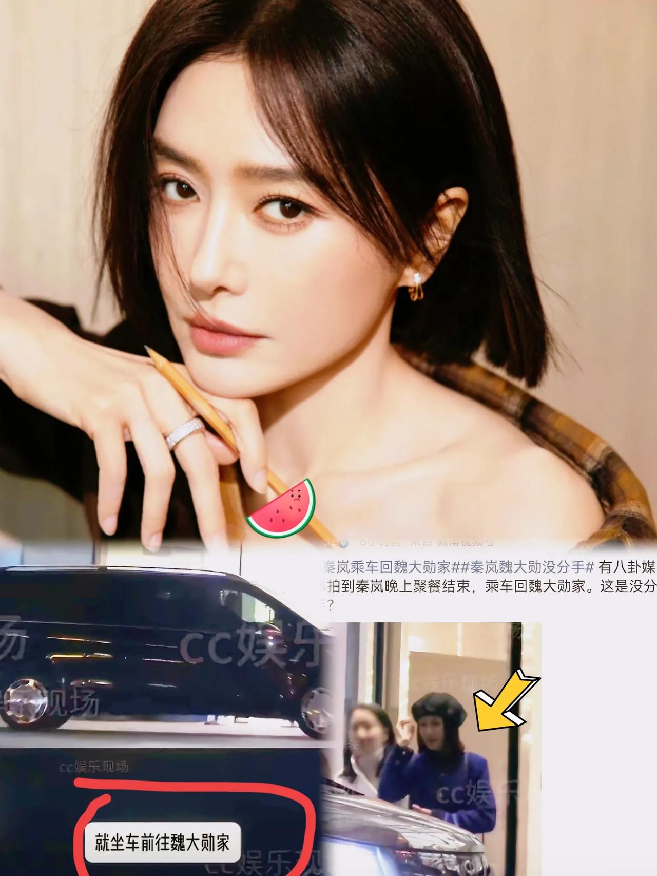 秦岚魏大勋，连夜热搜炸翻！刚传相差10岁分手，就被拍到秦岚直奔魏大勋家中，打