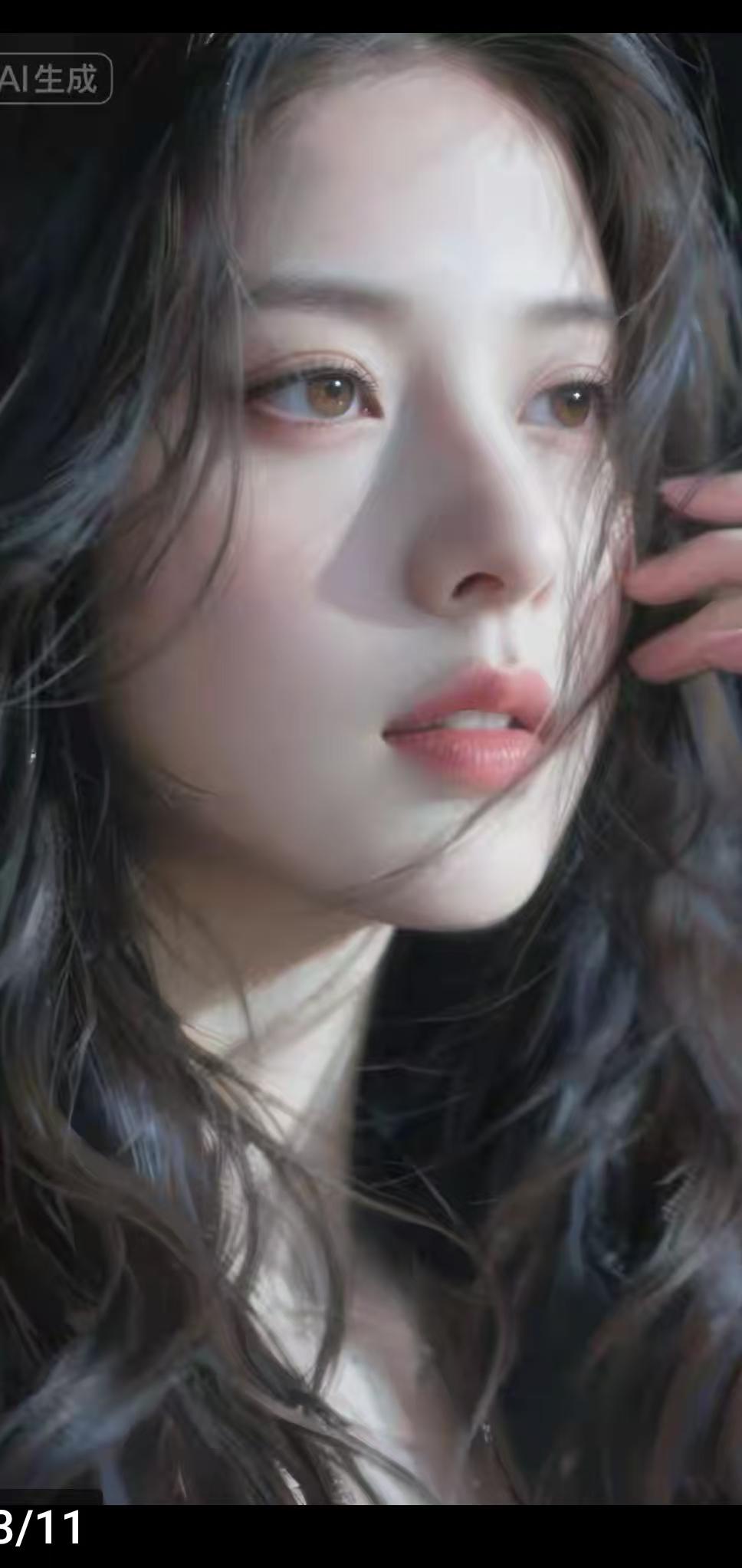 梦幻少女，柔美如画，AI生成，惊艳瞬间