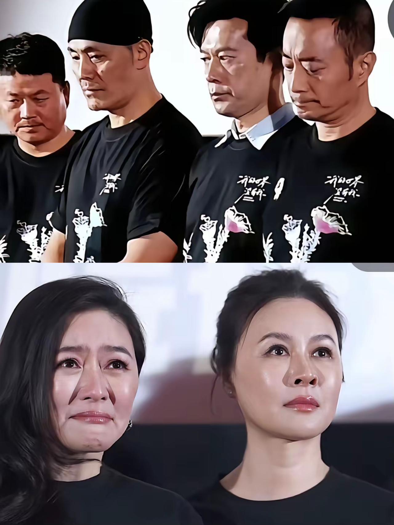 什么兆头，电影《我的世界没有我》首映礼上，几位主演咋都哭丧着脸，心情看着很沉重，